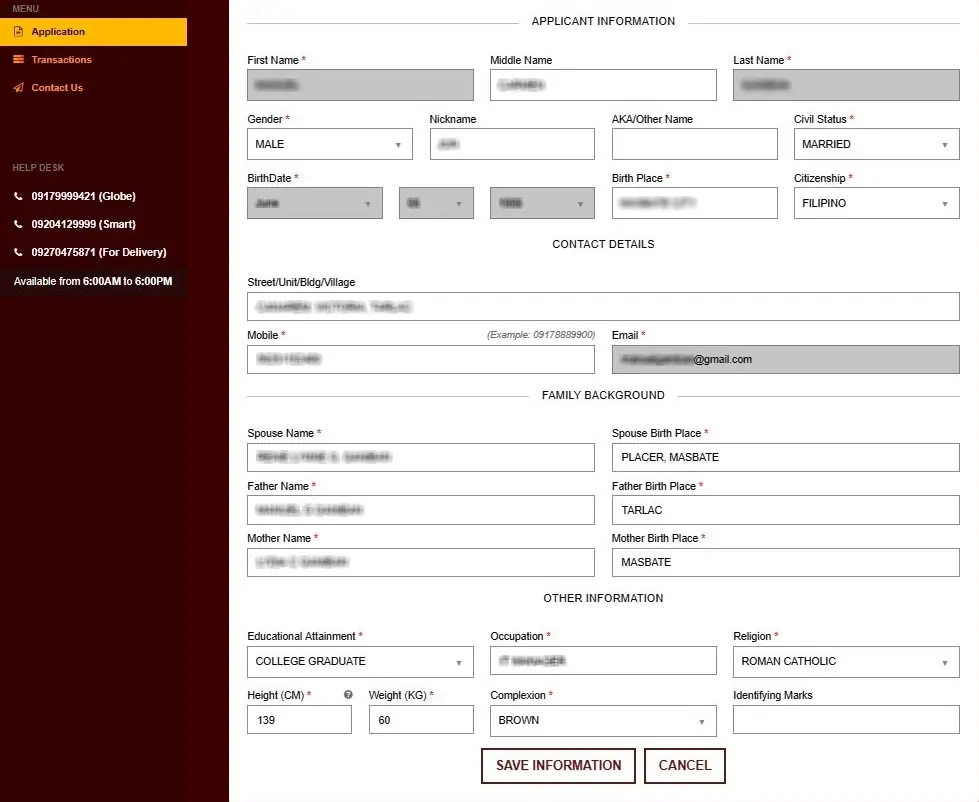 Edit Information in NBI Image 3