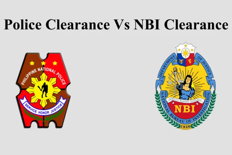 Police Clearance Vs NBI Clearance